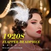 Feather Hair Clip 1920 Flapper Hair Accessories for Women