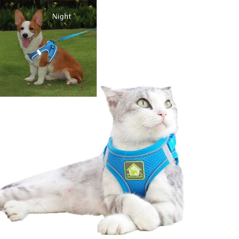 FEimaX Dog Harness and Leash Set, No-Pull Breathable Soft Mesh