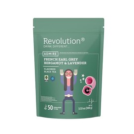 REVOLUTION TEA® Earl Grey Lavender [THE ORIGINAL] – French Earl Grey Bergamot & Lavender – Premium Full Leaf Tea – Biodegradable Infuser Tea Bags – Flavored Black Tea – 50 Bags
