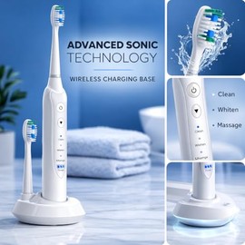 Cepillo de dientes eléctrico Sonic, Blanco