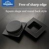 HOMOTEK 2-3/4 Inch Square Recessed Sliding Closet Door Finger Pulls,