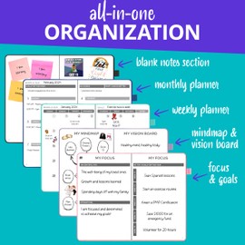 Undated Leather Planner 2025-2026 – Daily, Weekly & Monthly Organizer | Stylish 8.25" x 5.75" Agenda Book with Pen Holder | No-Bleed Thick Paper | To-Do Lists & Goal Planner for Work, School & Life