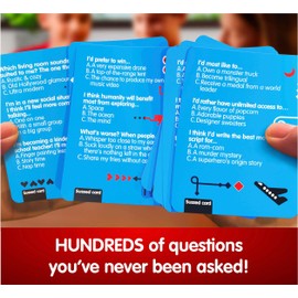 SUSSED The Wacky ‘What Would You Do’ Card Game - Social Fun for Teens, Boys, Girls - Easy Summer Camp, Road Trip, Travel Game - Kids Ages 10+ & Adults - Cool Blue Pack