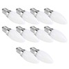 10pcs E12 LED Bulb 1.5W Warm White Lamp for Chandelier