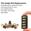 Flint Spark Lighter with Steel Fire Starter & Extra Flints