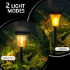 Swingers Solar Lights Outdoor,with Upgraded 2nd-gen Flame tech,LED Solar Torch