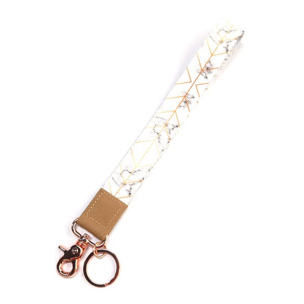 Wrist Lanyard Key Chain, Cute Pattern Design Wristlet Strap Keychain