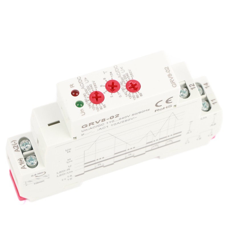 GRV8-02 Single phase Voltage Control Monitoring Relay Over Voltage Protection