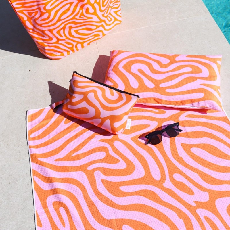 Splosh Beach Bliss Palms Beach Pillow, 51 x 31 x