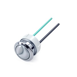 Dual Flushing Toilet Push Button Spare Parts,Top Toilet Button Replacement Compatible with Geberit & Kohler Part, Satin Chrome Toilet Parts with 1.5inch(38mm) Hole in the Toilet Tank Lid