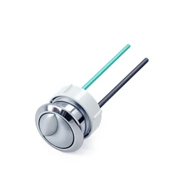 Dual Flushing Toilet Push Button Spare Parts,Top Toilet Button Replacement Compatible with Geberit & Kohler Part, Satin Chrome Toilet Parts with 1.5inch(38mm) Hole in the Toilet Tank Lid
