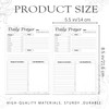 100 Sheet Daily Prayer Notepad Religion Study Worksheet Bible Journal
