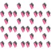 Uniworld NSWG-310P Natural Rubber Back Sewn Gloves, Pink, S