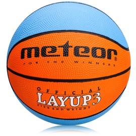 meteor® Layup Children's Mini Basketball, Size #5, Ideal For Young Children's Hands Aged 4-8 Years, Ideal Basketball For Training, Soft Basketball With Non-Slip Surface, multicolour
