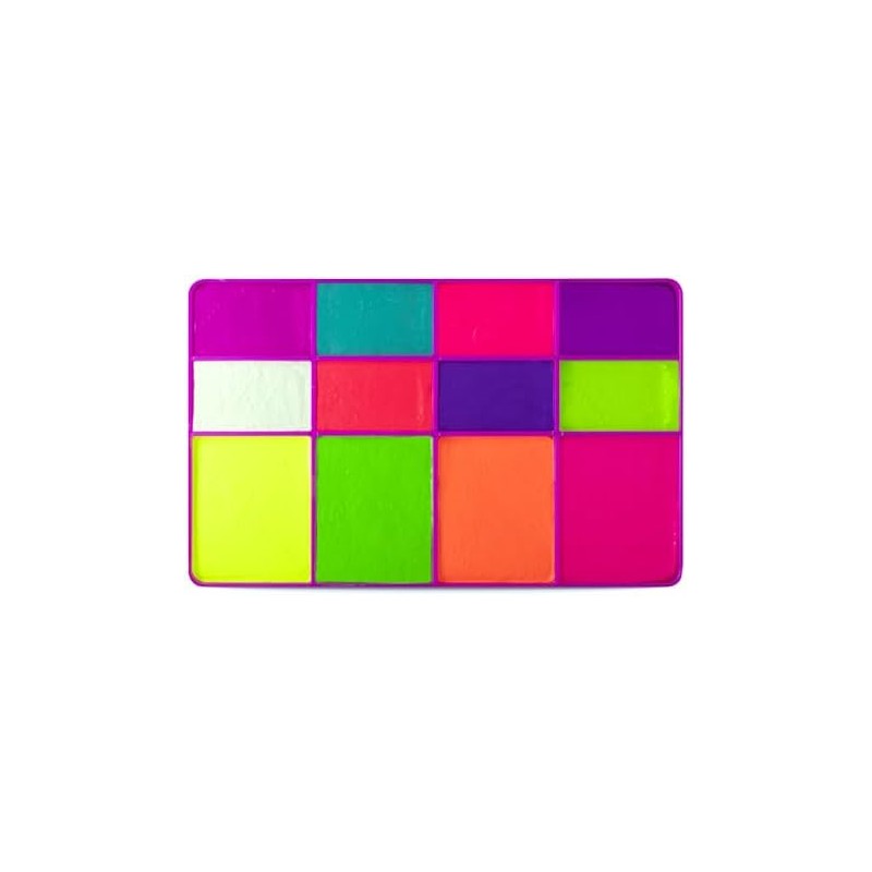 Paleta Neón, maquillaje corporal, base agua, hipoalergénico, COLIBRIX
