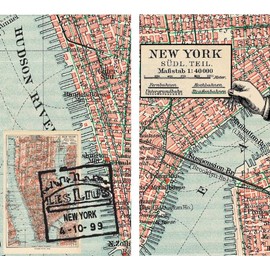 HomArt Large Decorative Map New York Matches