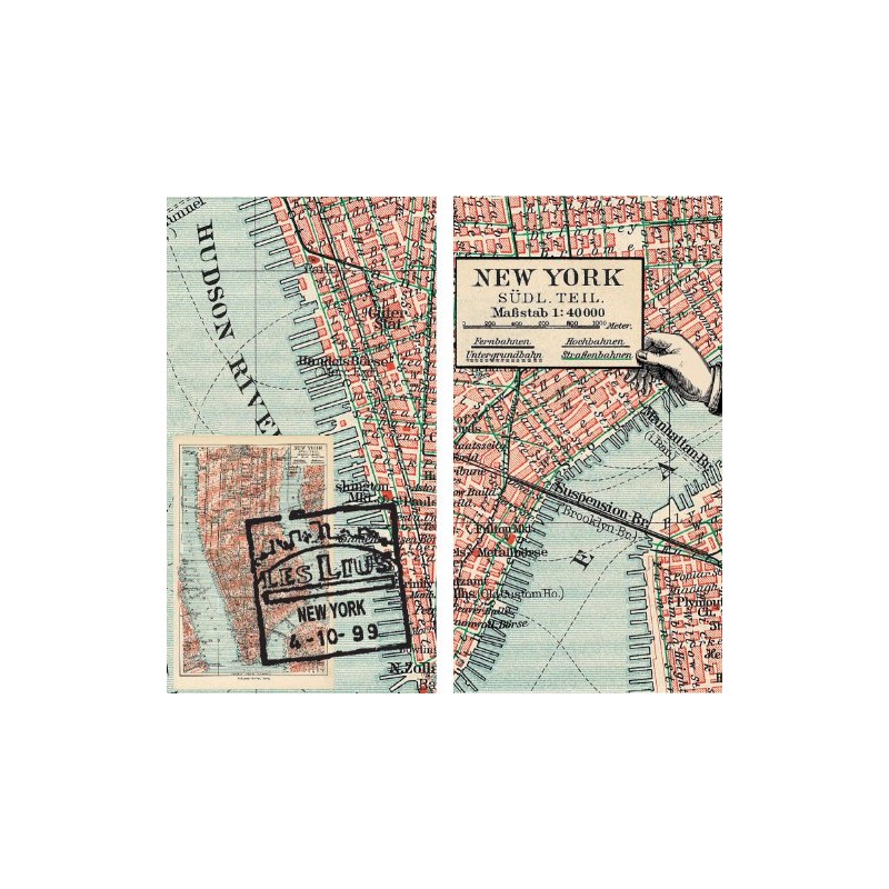 HomArt Large Decorative Map New York Matches