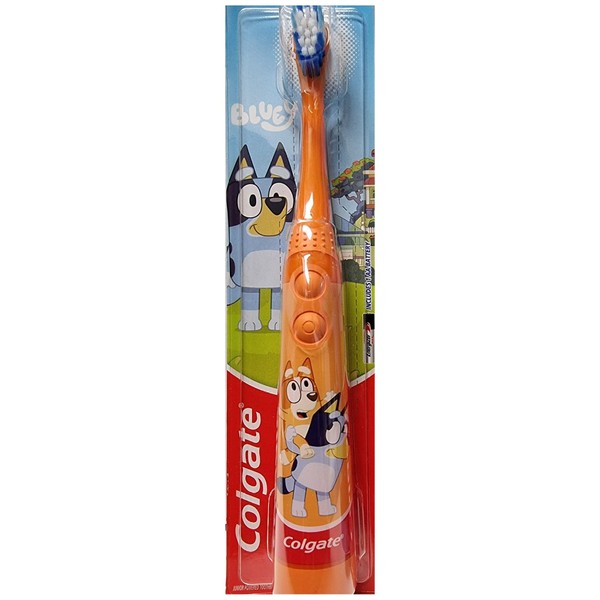 Colgate Toothbrush Battery Kids Sonic Bluey - Assorted, Orange