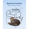 Hiking Dog Carrier Backpack, Padded Height-Enhancing Design, Adjustable Waist Cushioning