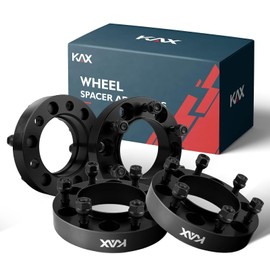 KAX 6x5.5 Wheel Spacers,Forged 1.25 inch 6 Lug Hub Centric Wheel Spacers with M12x1.5 Studs 106mm Hub Bore,fit for Tacoma,4Runner,Tundra,Sequoia,GX460,FJ Cruiser,GX470,Hilux,4pcs