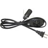 Lightingsky 6 Feet Black Salt Lamp Cord with Dimmer Switch