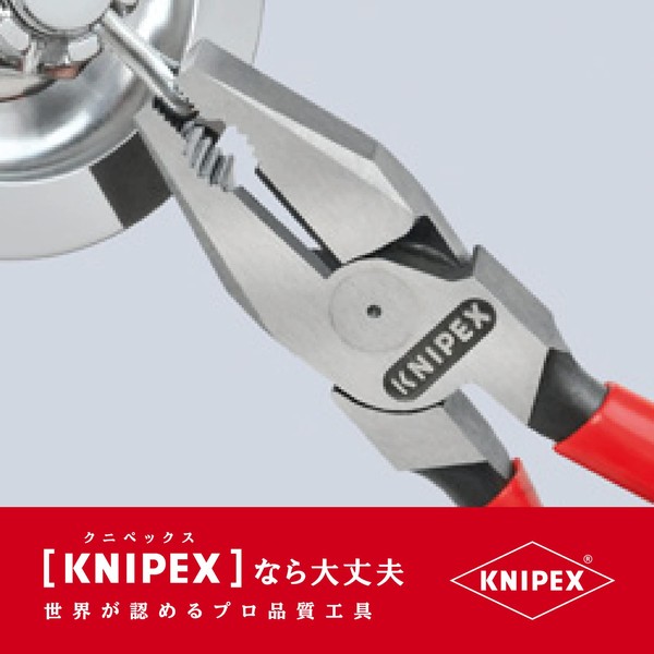 クニペックス KNIPEX 0201-180 強力型ペンチ (SB)