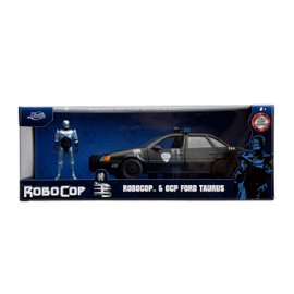Robocop 35th Anniversary 1:24 OCP Ford Taurus Die-Cast Car & 2.75" Robocop Figure, Toys for Kids and Adults