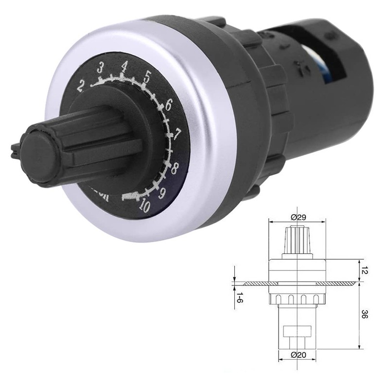 Litensh LA42DWQ 22mm 1K Governor Rotary Potentiometer Pot Inverter Converter