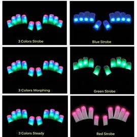 LNCOJOLM LED Light Up Glove & Glasses Party Supply Favor Easter Costume Decoration, Glowing Neon Glasses Flashing Finger Skeleton Glove Festival Outfit