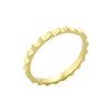 Modern Contemporary Rings Stackable 14k Yellow Gold Gear Cut Mid