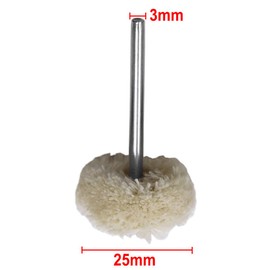 10Pcs Wool Buff Wheel, Polishing Buffing Wheels Rotary Tool 25MM Wool Felt Drill Grinder Wheel Brushes for Jewelry Metal Glass Polishing Bit