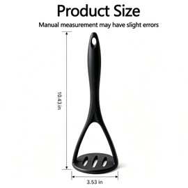 Potato Masher Silicone Set, 2PCS 10.4 Inch Non-Scratch Kitchen Tool