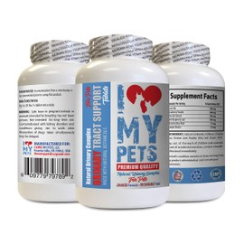 I LOVE MY PETS LLC I LOVE MY PETS LLC Dogs Bladder Support - PET Urinary Tract Support - Dogs and Cats - UTI Relief Complex - Dog Cranberry Pills - 90 Treats (1 Bottle)