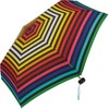 Benetton Umbrella Multistripe Rainbow Pocket Umbrella Ultra Mini Flat, Pocket