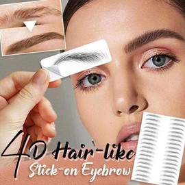 Emergency Stick-On 3D Eyebrow Tattoo Stickers - Waterproof Henna DIY, 7-Day Hold E14 3ea