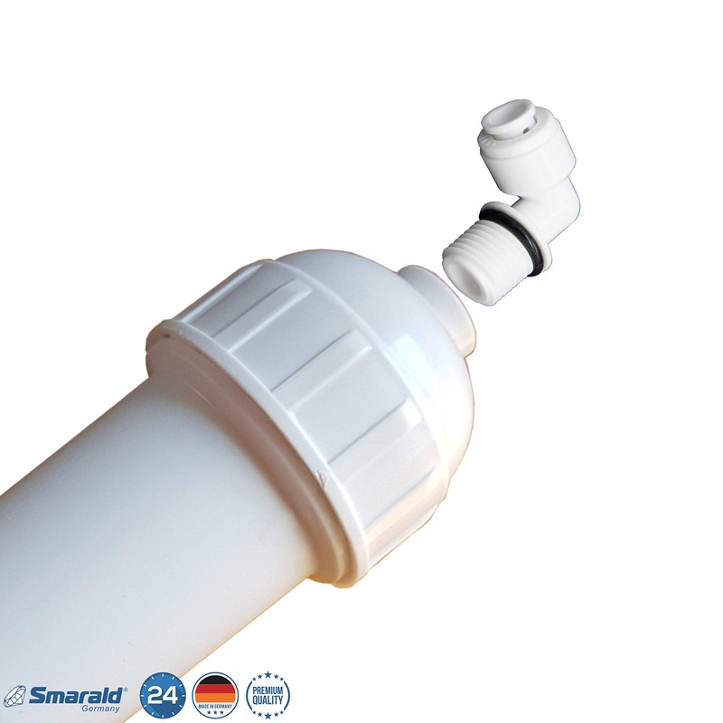 Inline drinking water filter 10 inches by Smarald® with oxidative