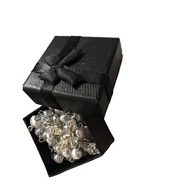 Beautiful White Heart Rosary Beads In Black Gift Box - First Rosary Baptism Christmas Girls Boys Xmas Communion Birthday Fathers Day Christmas Baby Shower Memorial Anniversary Christening Confirmation