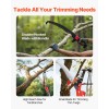 Manual Extendable Pole Saw 3.87-27 Ft High Carbon Steel Blade