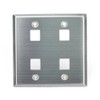 Leviton 4PORT DG QP WP, Stainless Steel, 43080-2S4