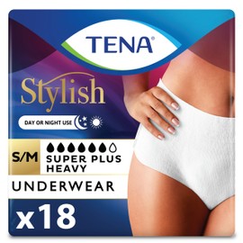 TENA :TENA Incontinence Underwear for Women, Super Plus Absorbency, Small/Medium, 18 Count