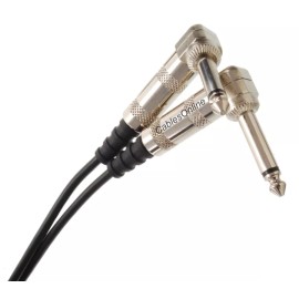 CablesOnline 3ft 1/4" Mono Female to Dual 1/4" Right-Angle Mono Male Guitar Cable Splitter