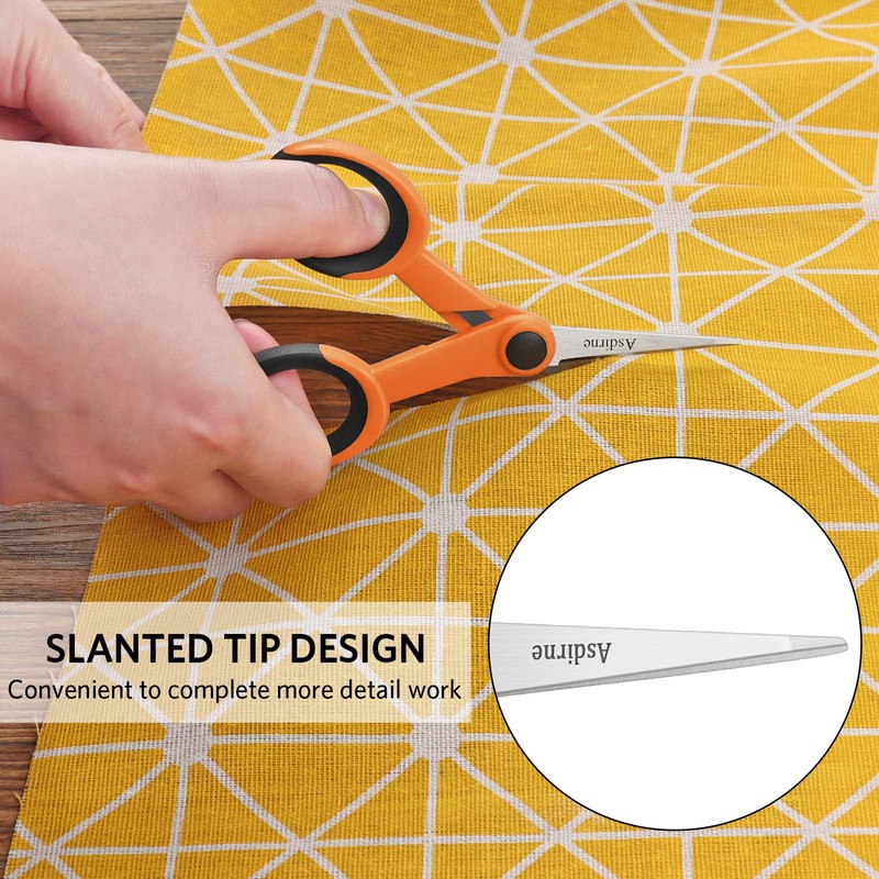 Fabric Scissors Set with Sharp Stainless Steel Blade and Soft