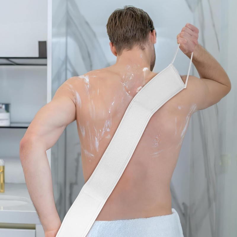 Banda Exfoliante de Lufa Natural VOSAREA para Ducha y Limpieza