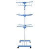 ping Multi Functional Foldable Rolling Clothe Drying Rack Clothing Metal