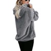 ReachMe Womens Oversized Sherpa Jacket Fuzzy Fleece Zip Up Hoodies