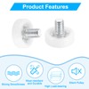 uxcell 6 Pack Drawer Rollers, 19mm Plastic Drawer Pulley Sliding