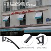 Cabilock 2pcs Awning Plastic Steel Bracket, Cantilever Awning Brackets for