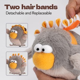 DGCOOIQ Eastern Mythology Three - Legged Golden Crow Cute Plush Doll,Kawaii Stuffed Animal,Trendy Plush Keychain Toy,Pendant for Backpack,Handbag,Car Decoration,Gifts for Family or Friends