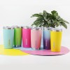 BJPKPK 20 oz Insulated Tumblers With Lid And Straw Stainless
