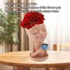 Resin Face Plant Pot Creative Cute Small Drinking Coffee Succulent